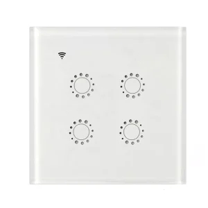 EU UK 4Gang WiFi LED Touch Wall Switches Alexa Apple Siri Google Home Smart Light Switch