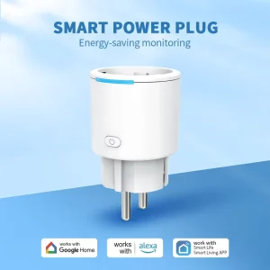 EU WiFi Socket Smart Home Plug Power Monitor Outlet Voice Remoter Control for Smart Homes