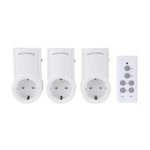 EU Wireless Radio Controlled Socket Intelligent Power Plug Socket RF433 Easy Installation for Indoor Electrical Devices