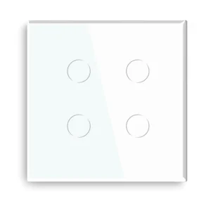 EUUK WiFi Wall Switch Smart Switches Glass Panel Touch Sensor Interruptor 1 2 3 4 Gang 10A 220V Voice Control
