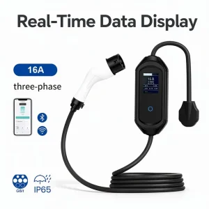 EV Car Charger Portable AC 3.5kW 7kW 11kW 22kW Type1 Type2 J1772 NACS GBT for Smart WiFi Timer Adjustable IP65 Travel New