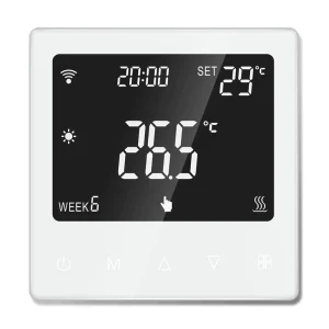 Easy to Install Modern Smart WiFi Thermostat ABS Digital Temperature Controller LED Display Electric Floor Heating Systems for