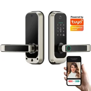 Easy to Install Smart Home Door Lock With Camera Fingerprint Intelligent Door Lock