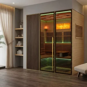 Eco-Friendly Sauna with Low Power Consumption and Sustainable Infrared Technology for Long-Term Health Benefits DSL DSL1619-02