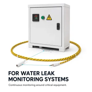 Eco Friendly Spiral Wire Water Leakage Cable Sensing Reusable Quick Reset Fast Response HVAC Leak Monitoring System CE FCC RoHS