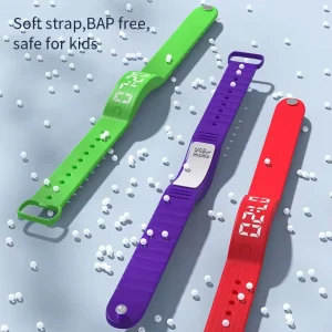 Eco friendly Materials Smart Watch No screen Digital Led Watches Bracelet 8 Set Vribrating Alarms Timer Watch for Men in Gym