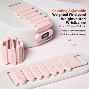 Eco-friendly Silicone Smart Counting Adjustable Weight Strap for Ankle & Foot Yoga Exercise-1.5lb/2.5lb/4.5lb Options