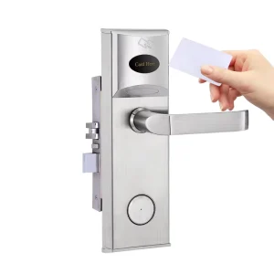 Economical Outdwith Card Readeroor Rfid Contactless Smart Card Door Lock System T57 Hotel Keyless Access Control Handle Lock