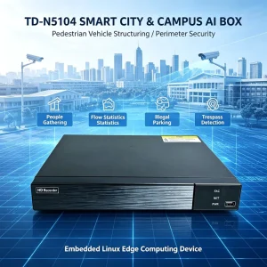4CH Edge Computing AI Analytics Box Smart City Trespass Crowd Vehicle Flow Statistics