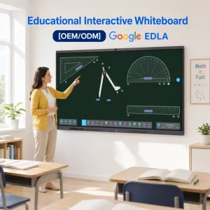 Educational Interactive Whiteboard 55/65/75/86 Inch Ultra HD 4K LED Smart Flat Panel School Teaching Display Screen 50-Touch