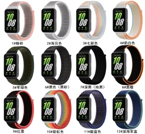 Elastic Nylon Loop Wrist Band Bracelet Metal Adapter Luxury Smart Watch Strap for Samsung galaxy Fit 3