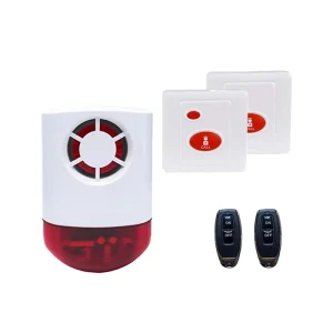 Elderly Care Wireless Alarm System SOS Button + Siren Kit APP Smart Home Integration