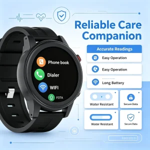 Elderly GPS Smart Watch Fall Detection SOS Emergency Call Health Tracker Watch