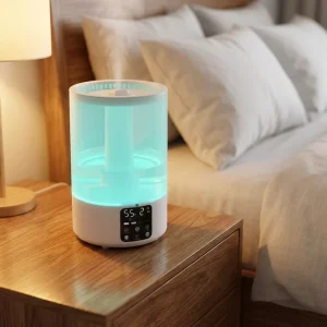Electric 5L Quiet Baby Humidifier for Bedroom Nursery Plug in Ultrasonic Cool Mist Color Changing Night Light Auto Shut Off