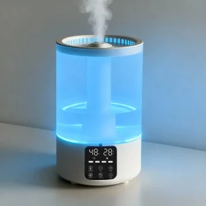 Electric Air Humidifier Double Nozzle 5L Capacity US Home Hotel Quiet Portable Ultrasonic Diffuser Aromatherapy Disinfection