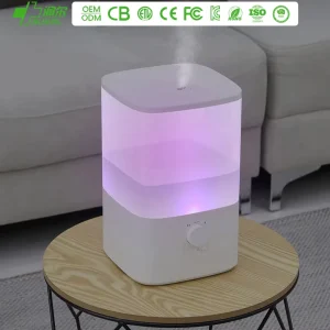 Electric Cool Mist Ultrasonic Humidifier Color-Changing LED Night Light French Support Low Noise for Household Use
