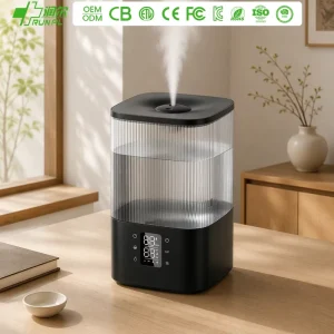 Electric Desktop 4L Cool and Warm Mist H868 Smart Ultrasonic Air Humidifier With Remote Control Colorful Changing Light