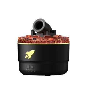 Electric Flame Smart Ultrasonic Humidifier with Aromatherapy & Night Light Household Use Plastic Mini USB
