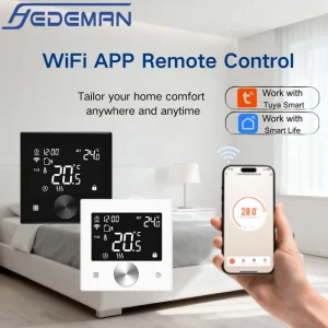 Electric Heating Tuya Smart Life Thermostat of Low/High Temperature Protection Child Lock Thermostat with RoHS CQC CE Thermostat