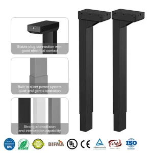 Electric Height Adjustable Lifting Column Set DC12V With Wireless Controller for Home Office Automation