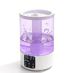 Electric Home Hotel Use Ultrasonic Humidifier Aromatherapy Essential Oil Humidity Display 5L Capacity 1 Year Color