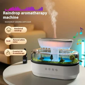 Electric Micro Landscape White Noise Ultrasonic Humidifier Color Changing LED Lights Essential Oil Aromatherapy for Household