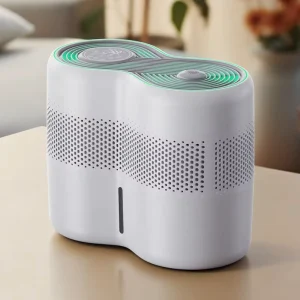 Electric Power Rounded Cylinder Quiet Humidifier for Bed Room