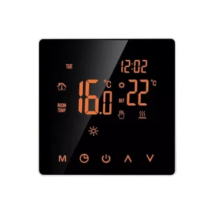 Electric Programmable Thermostat Touch Screen Thermostat With Mirror Surface