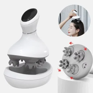 Electric Smart Head Scalp Massager Health Care Relax Neck Body Massage Kneading Vibrating Device Nourishes Hair