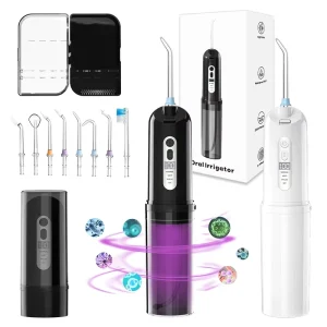 Electric Smart Ultrasonic Portable Oral Cleaning Household Timed High Pressure Waterproof Handheld dental Water Flosser