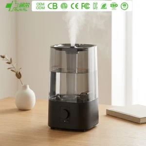 Electric Warm Mist 3.8L Top Fill Ultrasonic Humidifier with Negative Ion Color Changing LED Knob Control for Household Use