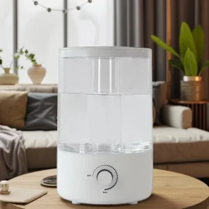 Electric White Ultrasonic Humidifier Aromatherapy Disinfection Color Changing LED Light 5L Capacity Hotel Household
