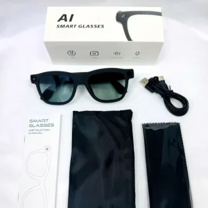Electrochromic Smart AI Glasses Built in 1080P Camera Real Time Translation Hi Fi Audio AI Assistant Type C Charging Travel
