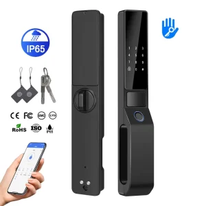 Electronic Digital IP65 Waterproof Smart Gate Door Lock with Cloud Storage for Aluminum & Wood Doors TTlock BLE Fingerprint