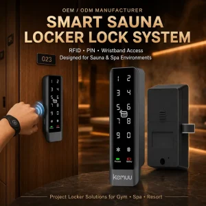 Electronic Furniture Locks for Locking Drawers Cabinets Lockers with Nfc Code Fingerprint and Phone App Control
