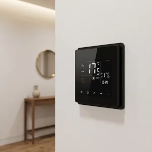 Electronic Thermostatic Smart Home System Tempered Glass Touch Panel Digital Display Smart Wifi Thermostat For Floor Heating