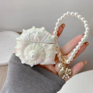 Electroplated Colored Seashell Conch Case for AirPods Pro/Pro2/AirPods 3/4 Protective Sleeve for AirPods 3/4 Cover