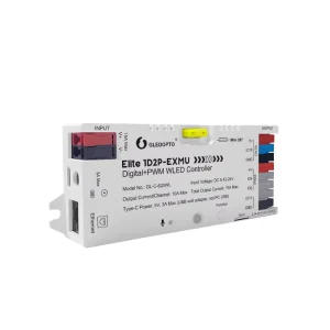 Elite ESP32 1D2P EXMU WLED Controller for Digital Light Strip PWM CCT Monochrome 30M Range 360W Max Load 2 Year Warranty
