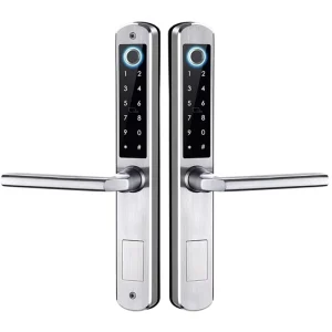 Elock ES210F Biometric WiFi Tuya Ttlock for Digital Keyless Entry Smart Home Slim Door Lock Cloud Storage Grade C Security