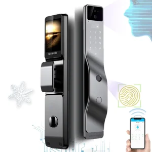 Elock ES274 Electric ultra Thin Smart Home Luxury 6068 Mortise Chapa Inteligente 3D Face Tuya Wifi App Smart Locks