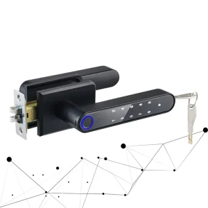 Elock ES806 TUYA TT Lock APP Glass Door Smart Lock Card Key Fingerprint Digital Smart Lock