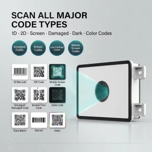 Embedded 2D Barcode Reader Module Scanner QR OEM ODM USB TTL CE FCC RoHS Metro Gate POS Equipment in Stock