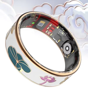 Enamel Craft Smart Ring for 24H Heart Rate Sleep Tracking Steps Calories Counter Stress Monitoring 5ATM Waterproof