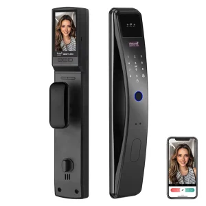 Enrique Tuya 3D Face Real Time Video Intercom Electronic Digital Password Fingerprint Card Key Smart Steel Door Lock