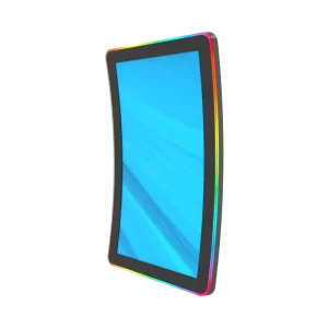 Ergonomic 23.6″ Curved LED Backlit Color LCD Touchscreen Monitor Capacitive Multi-Touch VESA Mountable for Indoor