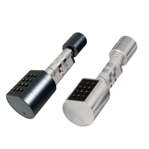 Euro Standard Smart Cylinder with TTlock Tuya Ble APP Adjustable Size 35 to 100mm Electronic Passcode Card Key Smart Lock
