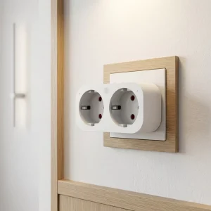 Europe Standard WiFi Smart Plug Socket Double EU Socket 220V Remote Control Power Monitoring