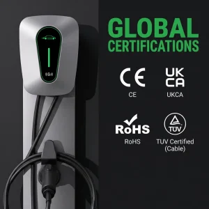 Ev Charger 22kw Wallbox 3 Phase Electric Vehicle Charging Station