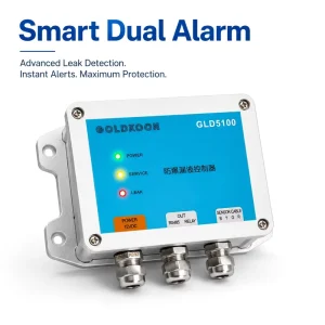 Explosion Proof Leak Controller RS485 MODBUS RTU 12VDC 1000M Cable Wall Mount DIN Rail Detector De Fuga De Agua Leak Detector