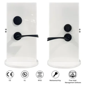 Export Experience Worldwide Zinc Alloy Magnetic Stripe Hotel Lock System Low Voltage Alarm + Tamper Alarm